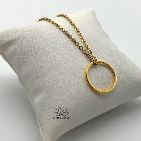 Karma Necklace - Gold Plated Stainless Steel - Picture 4 of 9